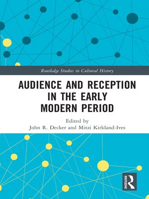 cover image of Audience and Reception in the Early Modern Period